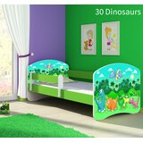  Otroška postelja ACMA z motivom, stranska zelena 160x80 cm 30 Dinosaurs | Shoptok.si