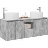  Set ormarića za kupaonicu 3 kom. Betonska siva 49,5 x 44,5 x 66 cm | Shoptok.si