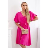 Kesi Włoski Dress with a plunging neckline pink | shoptok.hr