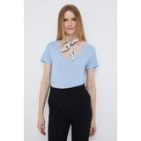 Tommy Hilfiger Kratka majica s primesjo lanu | Shoptok.si