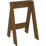 vidaXL Stolček 2 kosa medeno rjave barve 40x40x60 cm trdna borovina | Shoptok.si
