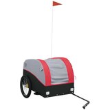  Kolesarska tovorna prikolica črna in rdeča 45 kg žele | Shoptok.si