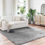  Tepih od umjetne ovčje kože TAFALLA Siva 200 x 200 cm Poliester | shoptok.hr