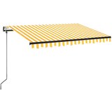  Automatska tenda sa senzorom LED 350x250 cm žuto-bijela | Eponuda.com