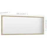 Kupaonsko ogledalo boja hrasta 100x1,5x37 cm konstruirano drvo | shoptok.hr