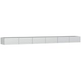 Furnova Visoka greda 600x80x45 cm pocinkano jeklo srebrna, (21920435) | Shoptok.si