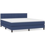 The Living Store Box spring postelja z vzmetnico modra 180x200 cm blago - Box Spring Postelja, (21503489) | Shoptok.si