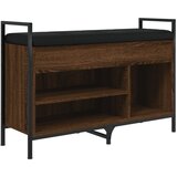  The Living Store Klop za čevlje rjavi hrast 85,5x32x57,5 cm inženirski les - Klop Za Čevlje, (21448366) | Shoptok.si