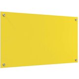 vidaXL Kuhinjska obloga Žuta Kaljeno staklo 90 x 50 x 0.6 cm Izdržljivo | shoptok.hr