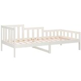  Dnevni ležaj bijeli 90 x 190 cm od masivne borovine | shoptok.hr