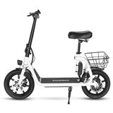 Samebike SM-C02 zložljiv električni skiro s sedežem, 500W 36V 13Ah, 14", bel, (21960469) | Shoptok.si