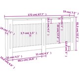  Pokrovi za radijator 2 kom bijeli konstruirano drvo 172 cm | shoptok.hr