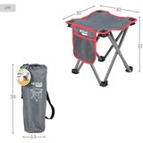  Tabure Aktive Sklopiv Kampiranje Siva 30 x 32 x 30 cm (4 kom.) | shoptok.hr