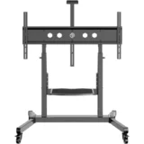 mobile tv stand rolling tv cart for 50 to 100-Inch screens up to 120 kg, black