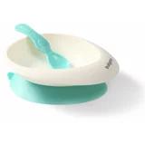 BabyOno Be Active Bowl with a Spoon jedilni set Mint 6 m+ 1 kos