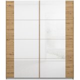 Modern Living Omara Z Drsnimi Vrati Artemis, Bela, Barva Hrasta | Shoptok.si