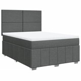 Maison Chic Box spring postelja - Vzmetna postelja z vzmetnico temno siva 160x200 cm blago SL11608, (21904417) | Shoptok.si