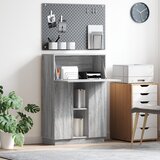 vidaXL Sivi radni stol Siva sonoma Konstruirano drvo Velik | shoptok.hr
