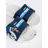 Shelvt White and blue pool slippers | ePonuda.com