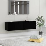 vidaXL TV omarica črna 120x30x30 cm iverna plošča Cene