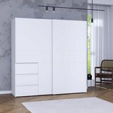 CARRYHOME omara z drsnimi vrati, bela | Shoptok.si