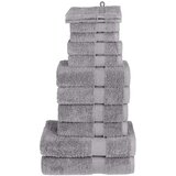 vidaXL 12-dijelni vrhunski set ručnika sivi 600 gsm 100 % pamuk | shoptok.hr