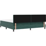  Krevet s opruga kutije Tamnozelena 200 x 200 cm Baršun | shoptok.hr