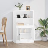  Visoka komoda bijela 60 x 35,5 x 103,5 cm od konstruiranog drva | shoptok.hr