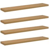  Polica na zidu 4 pcs Smeđa 120 x 23,5 x 4 cm Konstruirano drvo | Eponuda.com