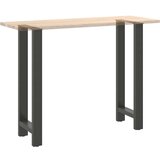  Noge za barsko mizo antracitne barve 2 kosa 50 x (100-101) cm jeklo | Shoptok.si