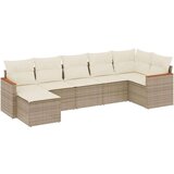  7-dijelni set vrtnih sofa od poliratana s jastucima bež | shoptok.hr