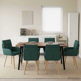  Trpezarijske stolice 6 pcs Tkanina Tamnozelena 60 x 56 x 96 cm | shoptok.hr