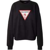 Guess Jeans Sweater majica 'ICONIC' crvena / crna / bijela | shoptok.hr