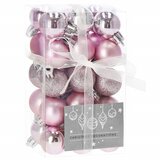  Kuglice za Božićno Drvce 3 cm 30 kom. Roze | shoptok.hr
