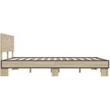  Okvir za krevet boja hrasta 160x200 cm konstruiran drvo i metal | shoptok.hr
