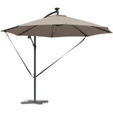  Suncobran Sivo-smeđa 294 x 294 x 248 cm Poliester i aluminij | shoptok.hr