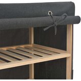Ormarić za cipele s pokrovom od tkanine 79 x 40 x 80 cm sivi | shoptok.hr