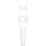 Obsessive G330 - prozirni uzorak kombinezon (bijeli) - XL/2XL | shoptok.hr