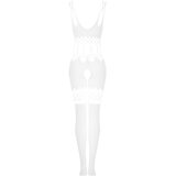Obsessive G330 - prozoren, vzorčast kombinezon (bel) - XL/2XL | Shoptok.si