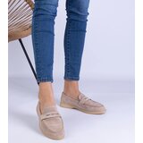 Gemre Brown classic perforated eco-suede loafers Presito | Shoptok.si
