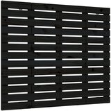  Zidno uzglavlje crni 81x3x91,5 cm od masivne borovine | shoptok.hr