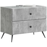  Nočna omarica Betonsko siva 62 x 34,5 x 47,5 cm Inženirski les, (5000209638) | Shoptok.si