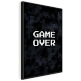  Slika - Pixel Game Over 60x90 U crnom drvenom okviru | shoptok.hr