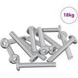 vidaXL Zaklepni vijak Enobarvno 2514 pcs srebrna Jeklo, (5000163941) Cene