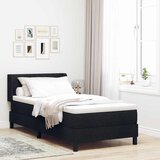  Krevet s opruga kutije s jastukom Crna 200 x 100 cm tkanina | shoptok.hr