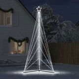 vidaXL Lučke za novoletno jelko 615 LED diod hladno bele 404,5 cm | Shoptok.si