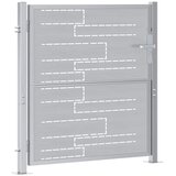 Vrtna vrata Srebrno 85 x 97 cm Nehrđajući čelik | shoptok.hr