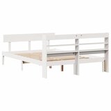  Okvir kreveta bez madraca bijeli 140 x 190 cm masivna borovina | shoptok.hr