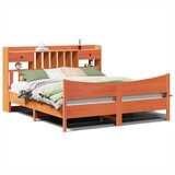  Posteljni okvir brez vzmetnice vošč. rjav 180x200 cm borovina, (21609578) | Shoptok.si