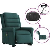 Električni masažni naslonjač na podizanje tkanina tamnozeleni | shoptok.hr